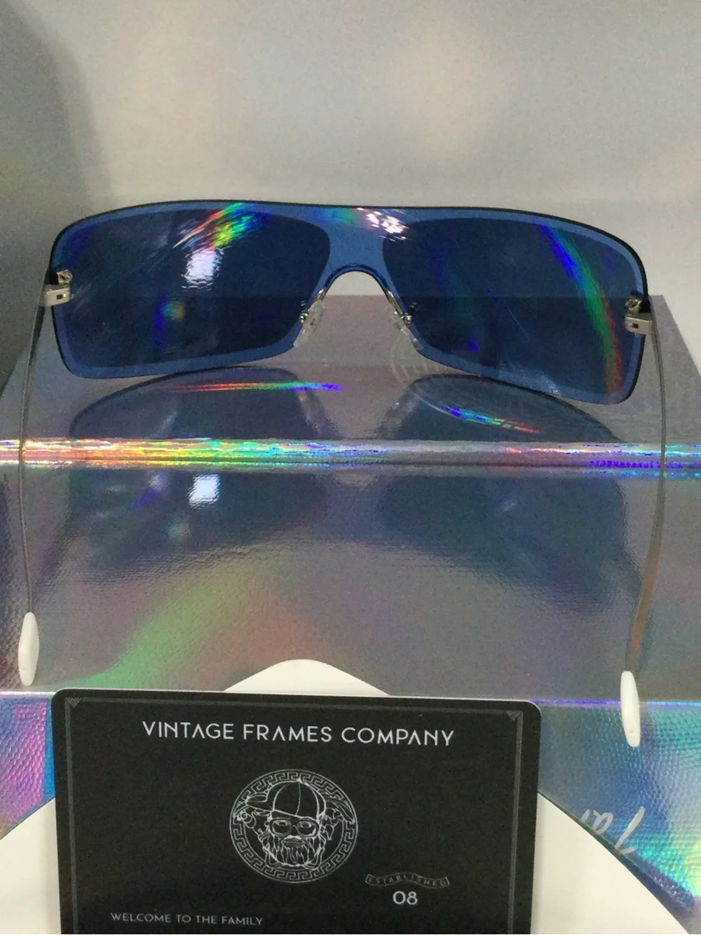 Courrèges Paris Rimless Blue Sunglasses